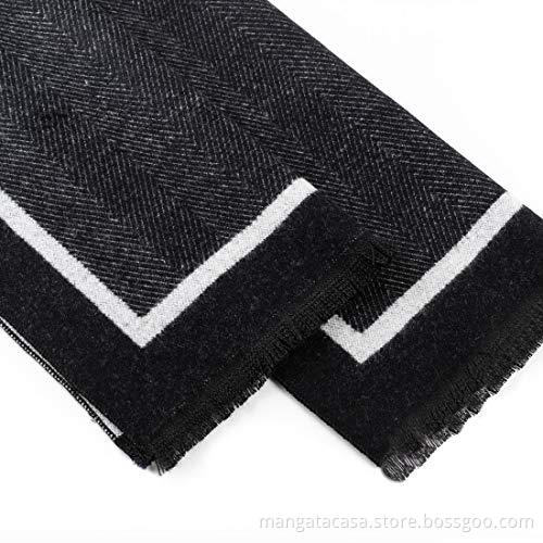 Scarf for Men Reversible Elegant Cashmere Feel Scarves